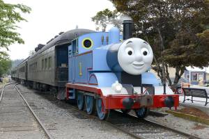 Thomas the Tank Engine chugs into Snoqualmie during the 2016 Day out with Thomas event at the Northwest Railway Museum. Starting now, the museum offers a $2 discount to Snoqualmie Valley residents who purchase their tickets at the depot for this year&rsquo;s event, July July 14 to 16 and 21 to 23.                                File Photo