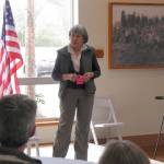 President of the Meadowbrook Farm Preservation Association Mary Norton, spoke to celebration attendees at the event. (Courtesy Photo)