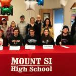 Mount Si seniors who plan to study music in college include, from left, Kaitlyn Rogers, Jered Byford, Creed Carlson, Greta Chappell, Nate Sharp and Jake Gardner.                                Photo courtesy of Calder Productions