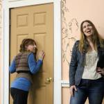 Meredith tries to eavesdrop on Georgeanne, a fellow bridesmaid played by Robin-Wallbeck-Forrest, while Trisha explains that she shouldn&rsquo;t pry into others&rsquo; personal business.                                (Evan Pappas/Staff Photo)