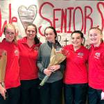 Mount Si High School&rsquo;s girls golf team celebrated five seniors, from left, Morgan Ross, Rachel Warnke, Ashley Miller, Auni Edwards and Peyton Smothers.                                Courtesy Photo