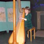 Harpist Cynthia Kuni performs at the Black Dog Cafe. (Courtesy Photo)