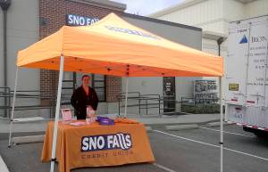 Courtesy Photo                                Sno Falls Credit Union staffer Jodie Padilla helps out with the credit union&rsquo;s periodic community shredding days, an opportunity for residents to safely destroy old documents without risk of identity theft.