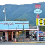 The Twin Peaks film crew worked on updates to the interior and exterior of Twede&rsquo;s Cafe in North Bend in 2015, for filming of the new series.                                (Photo courtesy of Mary Miller)