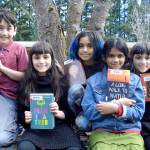 Banana Book Bunch members, from left, are Alex Mclean, Sannia Imran, Siri Shetty (Captain), Dirthi Pasupuleti and Sana Imran.                                Courtesy Photo