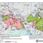A DNR map of the Snoqualmie Corridor which highlights the projects in the works for the Mount Si and Middle Fork Snoqualmie NRCAs. (Courtesy Image)