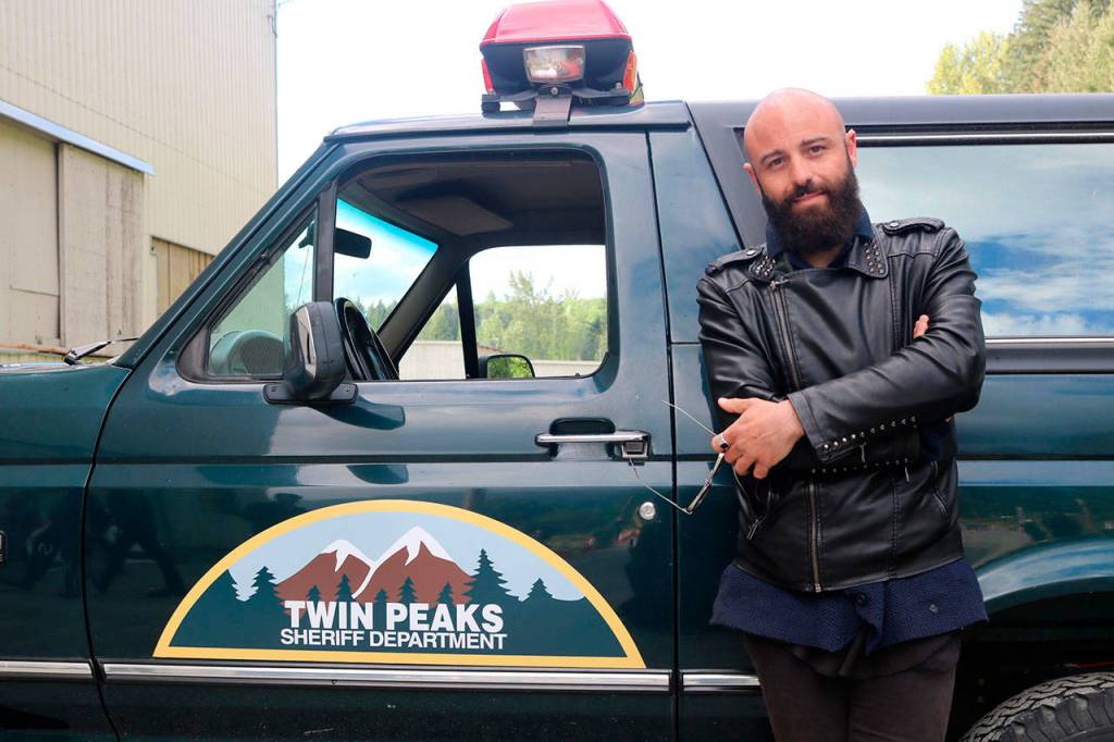 Ricardo Vinciguerro traveled to Snoqualmie from Rome, Italy, for the Twin Peaks event.                                (Evan Pappas/Staff Photo)
