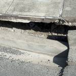 A closer look at the sinkhole.                                Carol Ladwig/Staff Photo