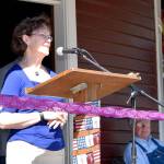 King County Councilwoman Kathy Lambert congratulated Northwest Railway Museum staff and supporters on the three milestones celebrated Sunday.                                Carol Ladwig/Staff Photo