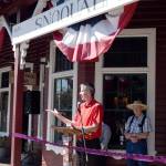 Snoqualmie Mayor Matt Larson discussed the accomplishments of the Northwest Railway Museum in creating its 10-year-old history campus, Sunday, saying that his involvement with that effort, along with the partnerships that were formed, is something he would always be proud of.                                Carol Ladwig/Staff Photo