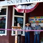Nataly Morales read a letter of congratulations from Senator Patty Murray at Sunday&rsquo;s celebration.                                Carol Ladwig/Staff Photo