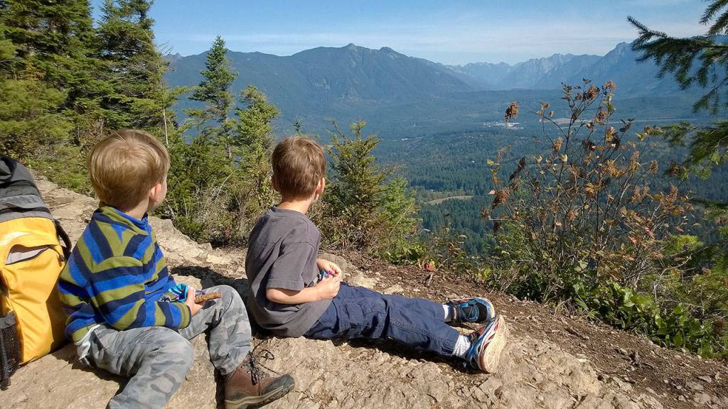Gary Fancher&rsquo;s sons admire the view and create a winning image in the People category, tied at second place.