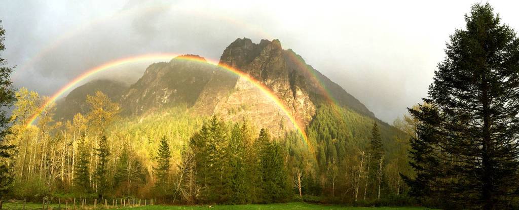 Double rainbow by Rosie Lockie