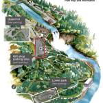 The gift shop parking area, just past the Salish Lodge, will be transitioning to paid parking on May 1. (Courtesy Photo)