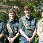 Scouts Cameron Stone, Ben MacLean, Jonathan Haycock, Alex White all received their Eagle awards in June.                                Courtesy Photo