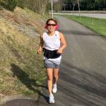 Keomany Riley training for the marathon fundraiser. (Courtesy Photo)