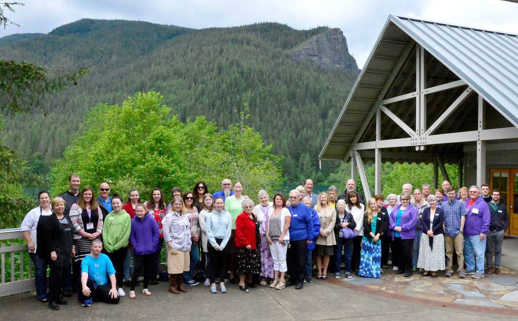 Snoqualmie Valley Relay for Life hosted a Survivors Luncheon Sunday, June 4 in celebration of local people who are recovering from cancer. Participants gathered for a group photo after the event.                                Photo courtesy of Mary Miller