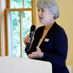 Relay for Life committee member Kathy Boyd spoke at the luncheon.                                Photo courtesy of Mary Miller