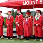Students going into the military included: Natnan McCollough, Marines; Kade McNamara, Navy; Brennan Dalgleish, Coast Guard; Rylan Cummings, Army; Sean Andresen, Army; Annalee Reid, National Guard; and Cameron Thomas Stone, Coast Guard.                                Carol Ladwig/Staff Photo