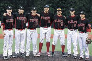 Gavin Gorrell, Nick Solomon, Justin Lutz, Owen Roche, Matt Dolewski, Jake Simmons Mason Marenco                                Gavin Gorrell, Nick Solomon, Justin Lutz, Owen Roche, Matt Dolewski, Jake Simmons and Mason Marenco, all from Mount Si High School, competed in the KingCo All-Star baseball game June 1. Gorrell and Marenco were also chosen to compete in this weekend&rsquo;s All-State tournament in Yakima.                                Photo courtesy of Richard Dolewski