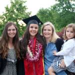 Graduate Morgan Roe poses with Anna Stein, left, and Alex and Brayden Falconi.                                (Evan Pappas/Staff Photo)