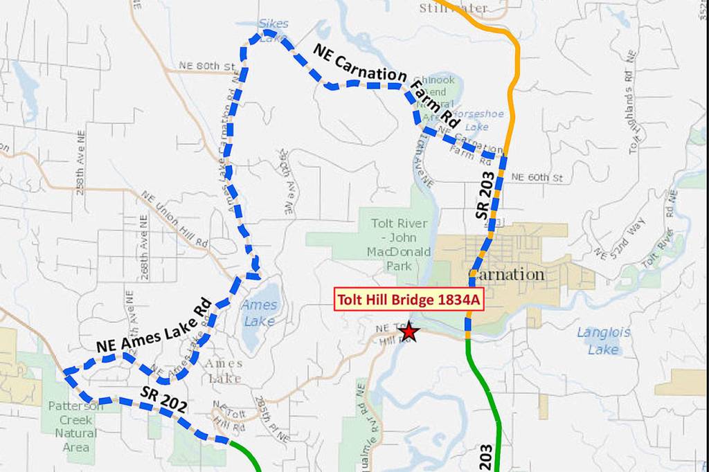 Update: County roads department hosts open house Wednesday on emergency closure of Tolt Hill Bridge