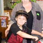Second grader Darron Christianson, pictured with his grandmother, Carole, is a 2017 Bikes for Books winner at Fall City Elementary.                                Courtesy Photo