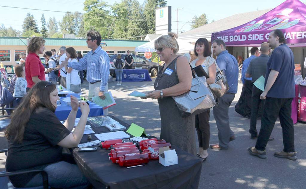 More than 135 Valley residents registered for the community job fair at Umqua Bank.                                (Evan Pappas/Staff Photo)