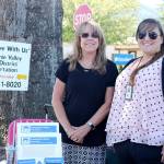 Karen Lewis and Erin Davies, representing the Snoqualmie Valley School District, were focused on filling transportation jobs such as school bus drivers.                                (Evan Pappas/Staff Photo)
