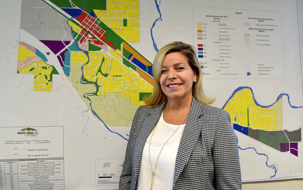 North Bend City Administrator has been on staff for five years and plans to complete her career at the city, saying &ldquo;this feels like a high note.&rdquo; Carol Ladwig/Staff Photo
