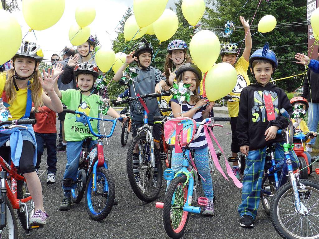 Lining up for the kiddie parade.                                William Shaw/File Photo