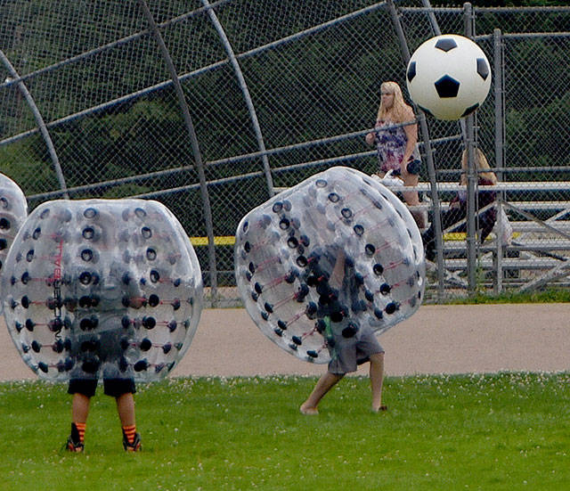 Children play Knockerball at Tolt-MacDonald Park.                                File Photo