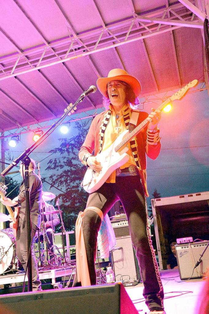Randy Hansen of Heart by Heart, solos.                                (Photo by Mary Miller)