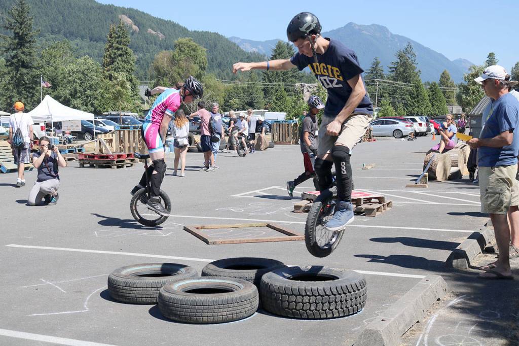 Augie Tourdot of California gets some quick points during the trial competition. (Evan Pappas/Staff Photo)
