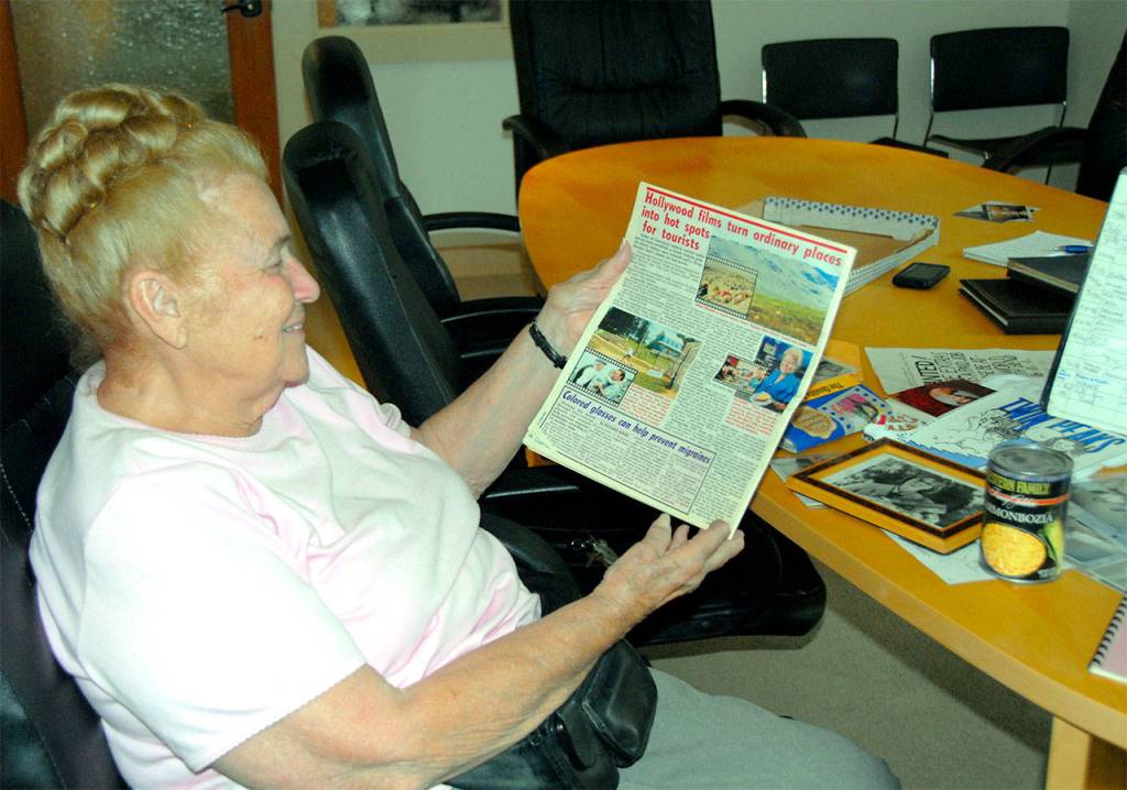 Pat Cokewell looks over some of the Twin Peaks memorabilia she&rsquo;s collected over the years.                                (Carol Ladwig/File Photo)
