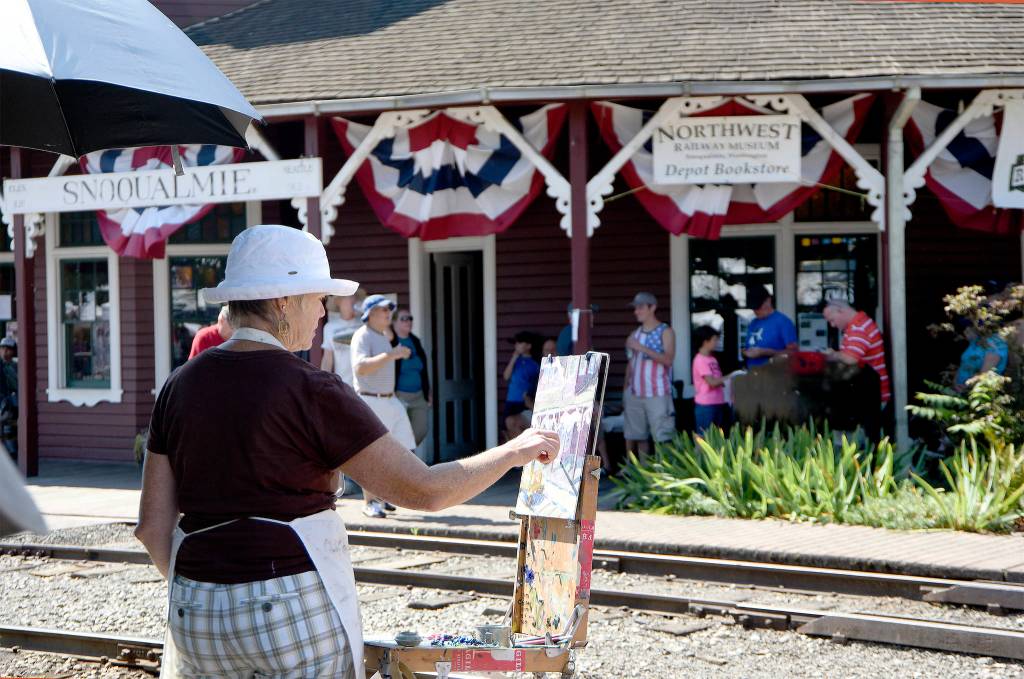Artists will be set up throughout downtown Saturday for the Plein Air Paint Out. File Photo