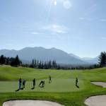 Clear skies and a partial eclipse welcomed pro athletes and company executives to The Club at Snoqualmie Ridge Monday morning, for the start of a week of Boeing Classic events.                                (Carol Ladwig/Staff Photo)