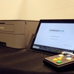 Evan Pappas/Staff Photo                                LiveBallot Tablet will be used in Mahoning County, Ohio during the upcoming election as a replacement for the older, larger voting machines.