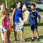 Winners of the first Best Trick contest were Kristine and Kyan Zantua with a high jump.                                (Courtesy Photo by Eric Anderson)