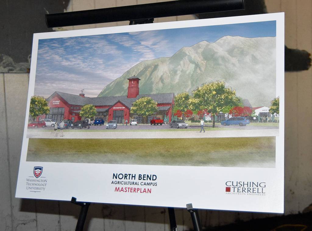Display boards at the Aug. 31 Mountain Meadows Farm meeting depicted a future agricultural education facility.