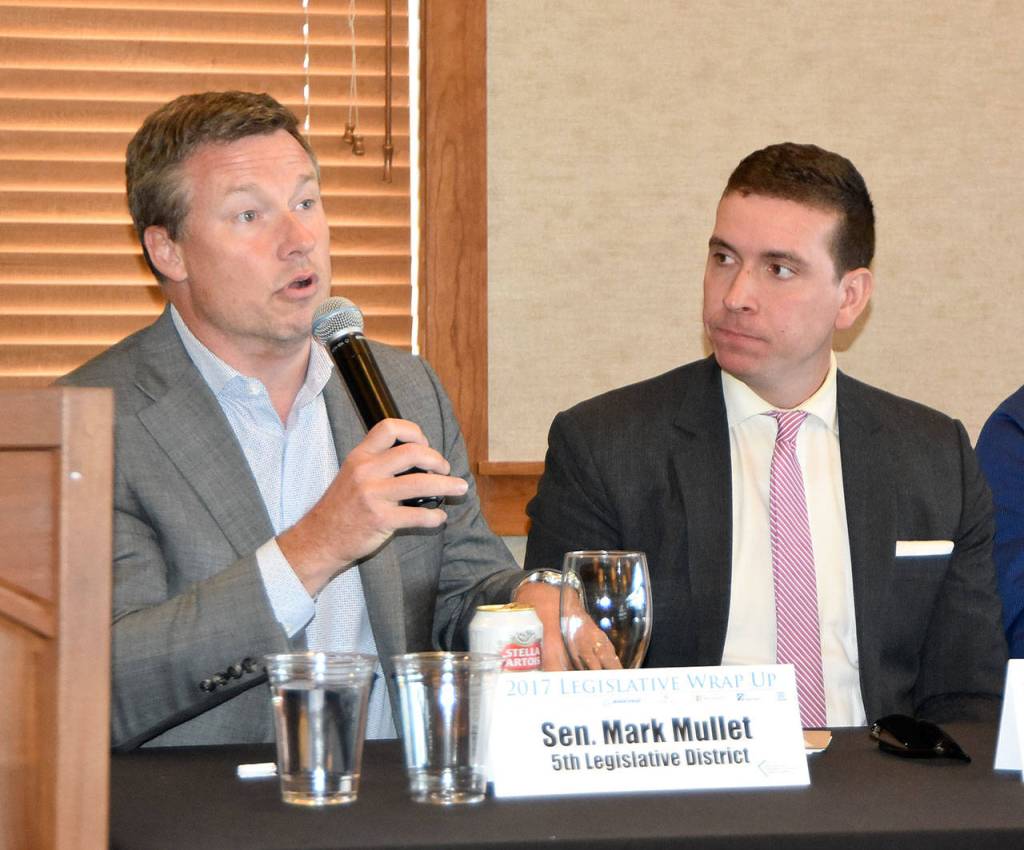 Carol Ladwig/Staff Photo                                Senator Mark Mullet said not all school districts got the same benefit from the McCleary solution the legislature adopted in the last session, but the three in the 5th District, Snoqualmie Valley, Issaquah and Tahoma, each &ldquo;hit a home run.&rdquo; ()