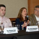 Rep. Tana Senn discusses the high cost of the Legislature&rsquo;s McCleary solution, for Eastside families. (Carol Ladwig/Staff Photo)