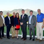 Legislators attending the Sept. 14 wrap up event in Snoqualmie were, from left, Vince Fortunato, Mark Harmsworth, Morgan Irwin, Larry Springer, Tana Senn, Paul Graves, Mark Mullet, Mark Hargrove, Drew Stokesbary. (Photo courtesy of Mary Miller)
