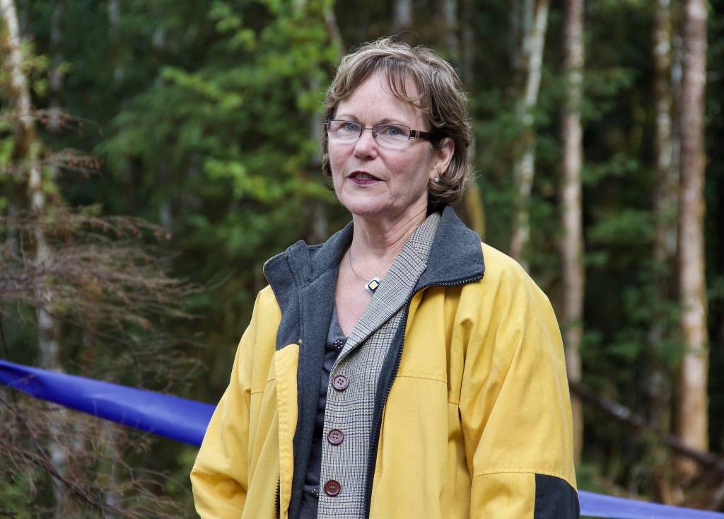 King County Councilwoman Kathy Lambert spoke at the Middle Fork celebration Saturday. (Photo courtesy of Ray Lapine)