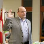 James Mayhew was appointed and sworn in to position 4 on the Snoqualmie city council on Monday, Oct. 9. (Evan Pappas/Staff Photo)