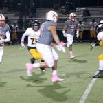Johnny Barrett carries the ball in Mount Si&rsquo;s Homecoming game Friday against Inglemoor. (Carol Ladwig/Staff Photo)