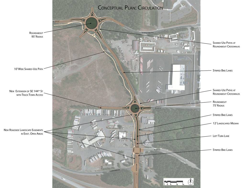 Possible improvements to North Bend&rsquo;s 468th Avenue, connecting to the Middle Fork Road, will be discussed at a community open house 6 to 7 p.m. Thursday, Nov. 9, at North Bend City Hall. (Courtesy image)
