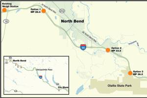 Proposed weigh station move prompts North Bend town hall meeting Tuesday