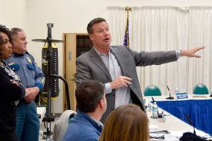 State Patrol IDs North Bend area as preferred site for new weigh station; city, residents object at Nov. 7 town hall meeting