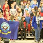 Emma Roark talked about the role the Navy plays in the US Armed Forces. (Evan Pappas/Staff Photo)